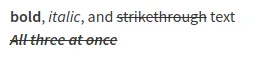 Markdown-Hervorhebung