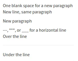 Markdown-Absatz